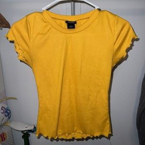 Yellow crop top
